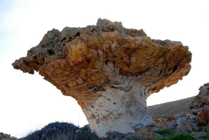 Εξερευνήστε το σπάνιο πέτρινο μανιτάρι στην Κίμωλο: Ένα υπέροχο μνημείο της ελληνικής φύσης