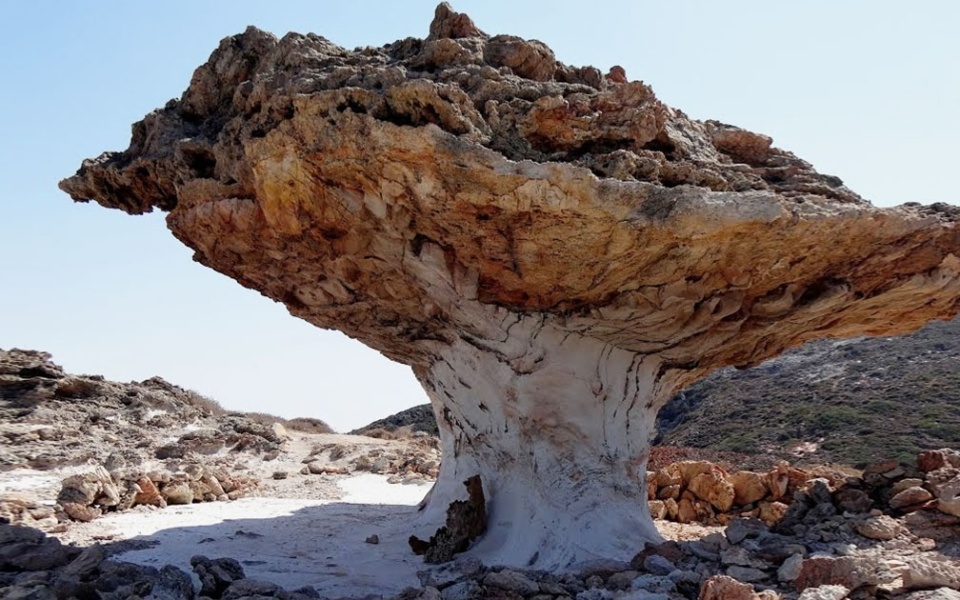 Εξερευνήστε το σπάνιο πέτρινο μανιτάρι στην Κίμωλο: Ένα υπέροχο μνημείο της ελληνικής φύσης>