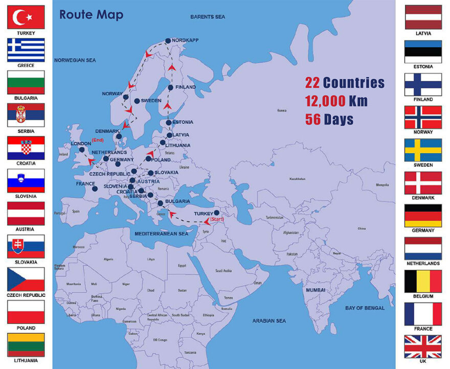 Το μεγαλύτερο ταξίδι με λεωφορείο στον κόσμο: Κωνσταντινούπολη – Λονδίνο σε 56 ημέρες με την Adventures Overland