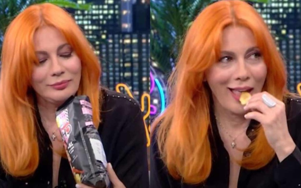 Η Σμαράγδα Καρύδη δοκιμάζει τσιπς με γεύση γεννητικών οργάνων στο «The 2Night Show»>