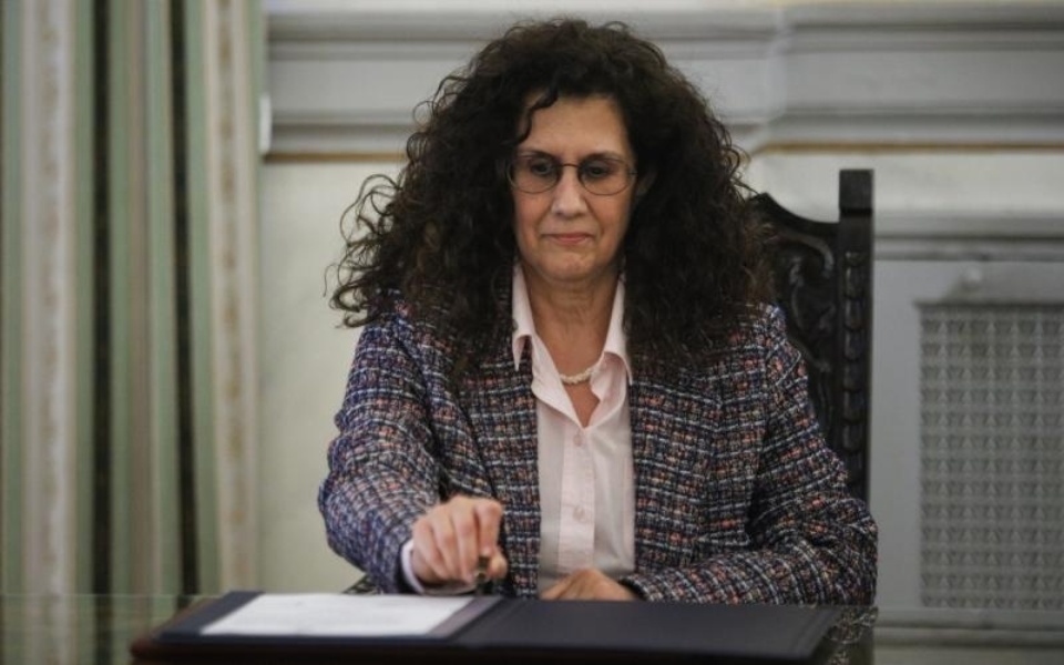 Η Καλλιόπη Σπανού ορκίστηκε νέα υπουργός Εσωτερικών της Ελλάδας>