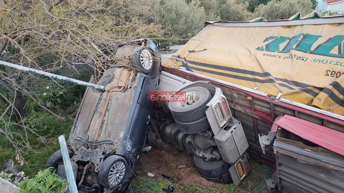 Ο οδηγός του φορτηγού χαιρετίστηκε ως ήρωας σε ατύχημα στην Κεφαλονιά