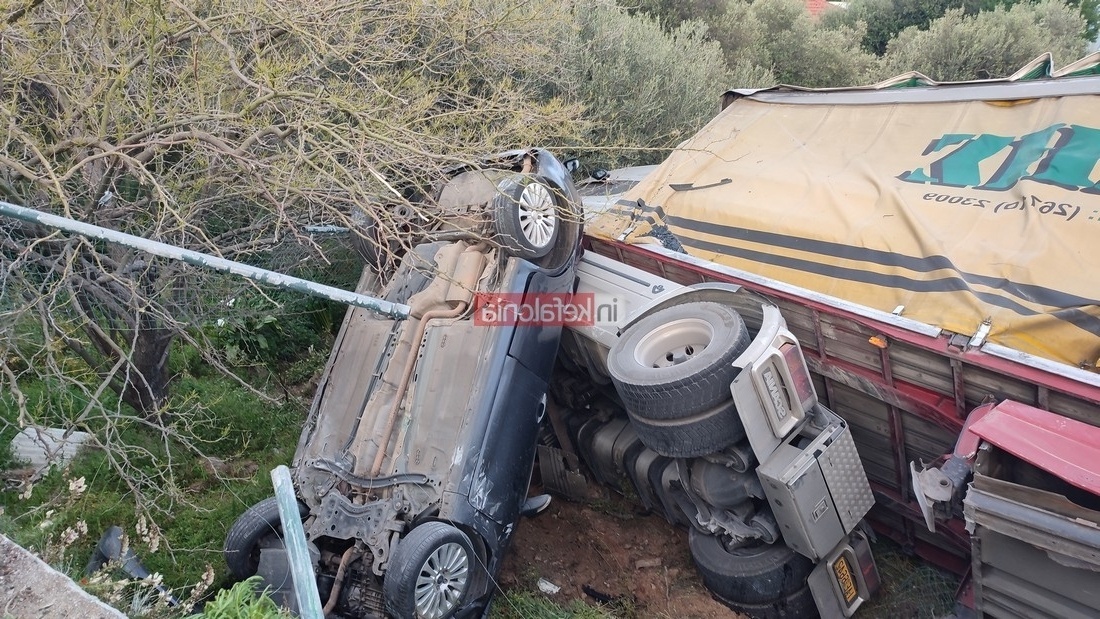 Ο οδηγός του φορτηγού χαιρετίστηκε ως ήρωας σε ατύχημα στην Κεφαλονιά