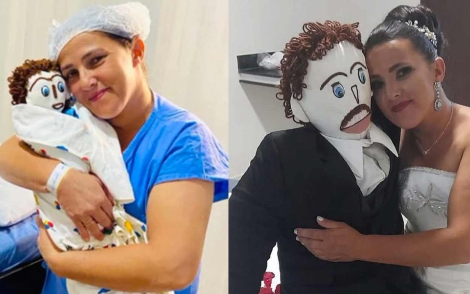 Βραζιλιάνα «παντρεύτηκε» μια κούκλα και είναι έγκυος με δεύτερο «παιδί»>