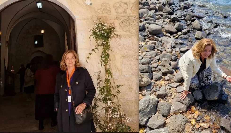 «Στιγμιότυπα από το ταξίδι της Άντζελας Γκερέκου στους Αγίους Τόπους»   Ένα ταξίδι πίστης, αγάπης και εσωτερικής ειρήνης