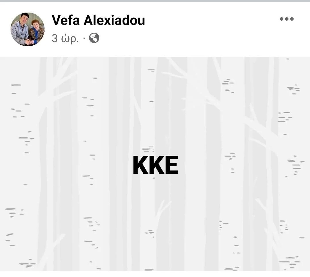 Αποκαλύπτοντας το Κόμμα στο Facebook: Η εκπληκτική υποστήριξη της Βέφας Αλεξιάδου