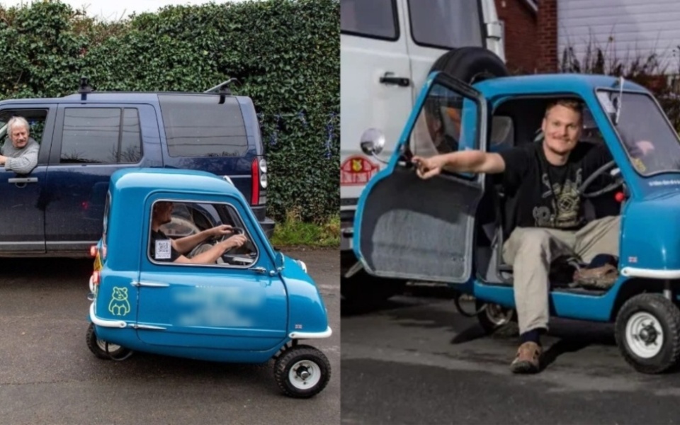 Γνωρίστε τον Alex Orchin: Οδήγηση του μικρότερου αυτοκινήτου στον κόσμο με £7 Fill-up>
