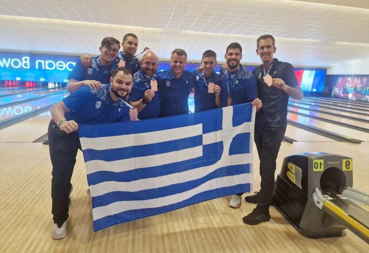 Η Ελληνική Εθνική Ομάδα Μπόουλινγκ Ανδρών κερδίζει το Χάλκινο μετάλλιο στο Ευρωπαϊκό Πρωτάθλημα