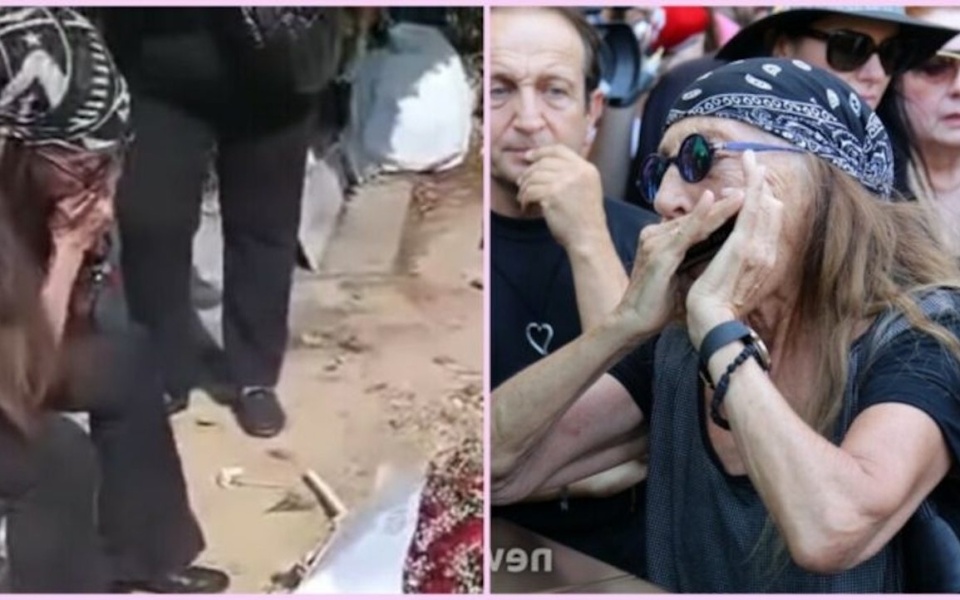 Συγκινητικό αφιέρωμα: Η Γιώτα Γιάννα παίζει φυσαρμόνικα στον τάφο του Φλωρινιώτη | Δείτε το αποκλειστικό βίντεο>