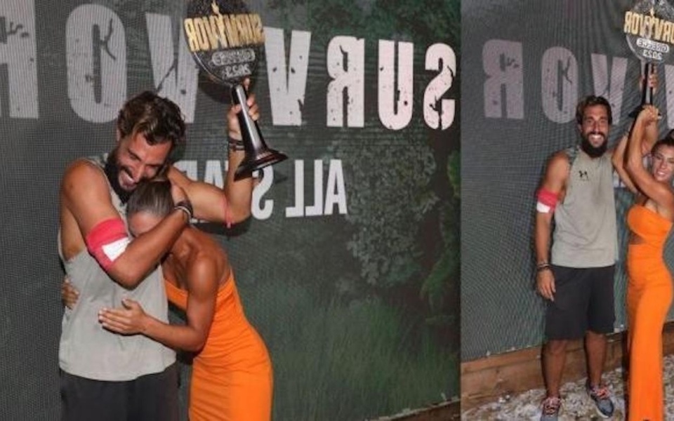 Αγάπη και θρίαμβος: Ο Σάκης Κατσούλης κερδίζει το Survivor All Star με 235.000 ευρώ, μαζί με τη Μαριαλένα Ρουμελιώτη>