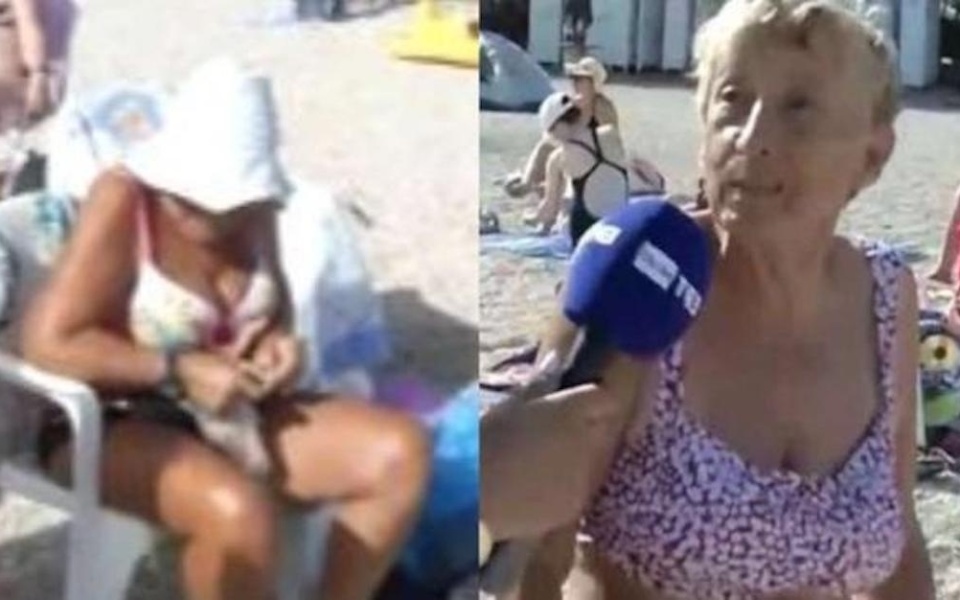Ξεκαρδιστική συνάντηση στην παραλία του Αλίμου: Η γιαγιά που τρέλανε τους δημοσιογράφους της ΕΡΤ! Δείτε το βίντεο>
